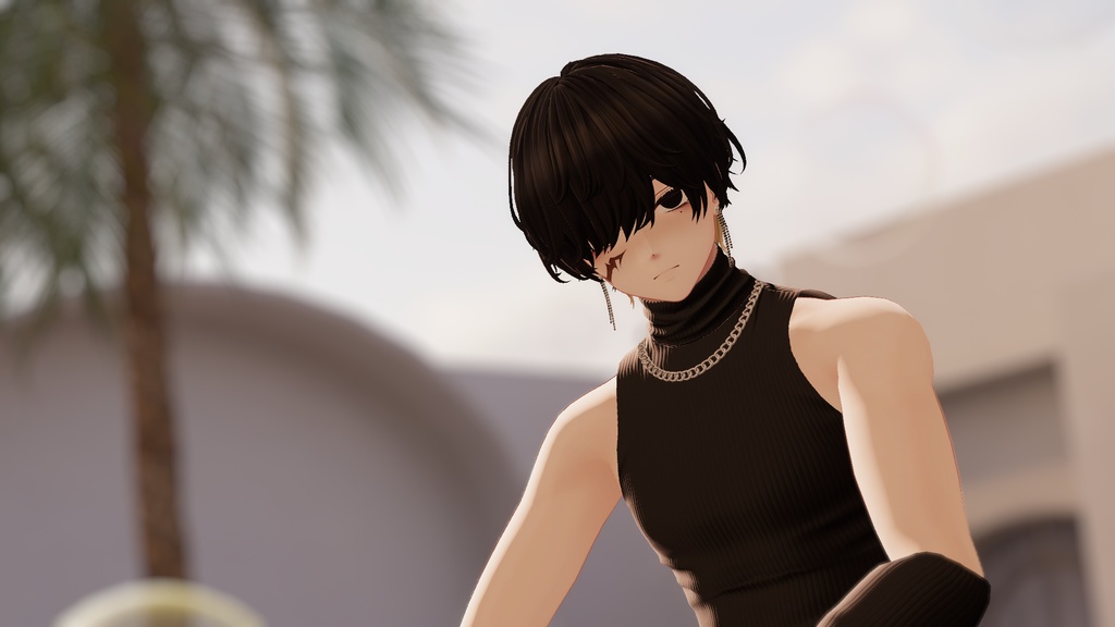 作者がこだわりぬいた超好青年メイク【VRChat】狛乃 (Komano)The ultra-good-looking makeup that the author is particular about.