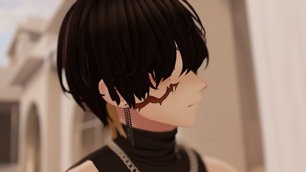 作者がこだわりぬいた超好青年メイク【VRChat】狛乃 (Komano)The ultra-good-looking makeup that the author is particular about.
