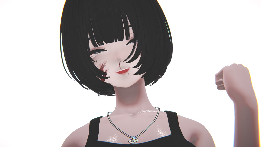 治安悪めのメイク&血テクスチャ【VRChat】【Shinra】【森羅】【ミルティナ】【Milltina】Crime-ridden makeup & blood texture