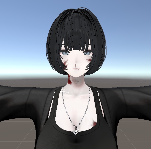 治安悪めのメイク&血テクスチャ【VRChat】【Shinra】【森羅】【ミルティナ】【Milltina】Crime-ridden makeup & blood texture