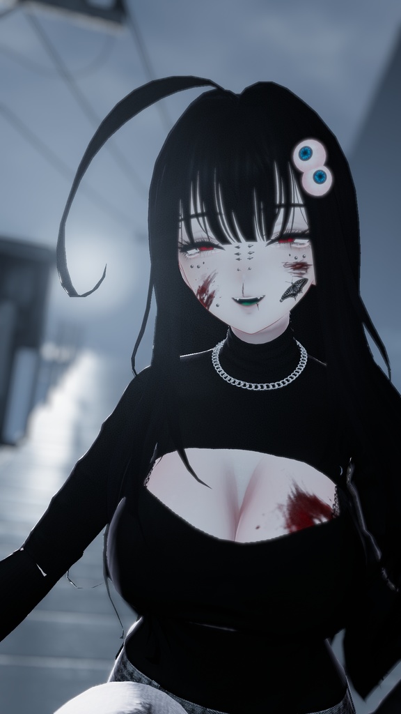 治安悪めのメイク&血テクスチャ【VRChat】【Shinra】【森羅】【ミルティナ】【Milltina】Crime-ridden makeup & blood texture
