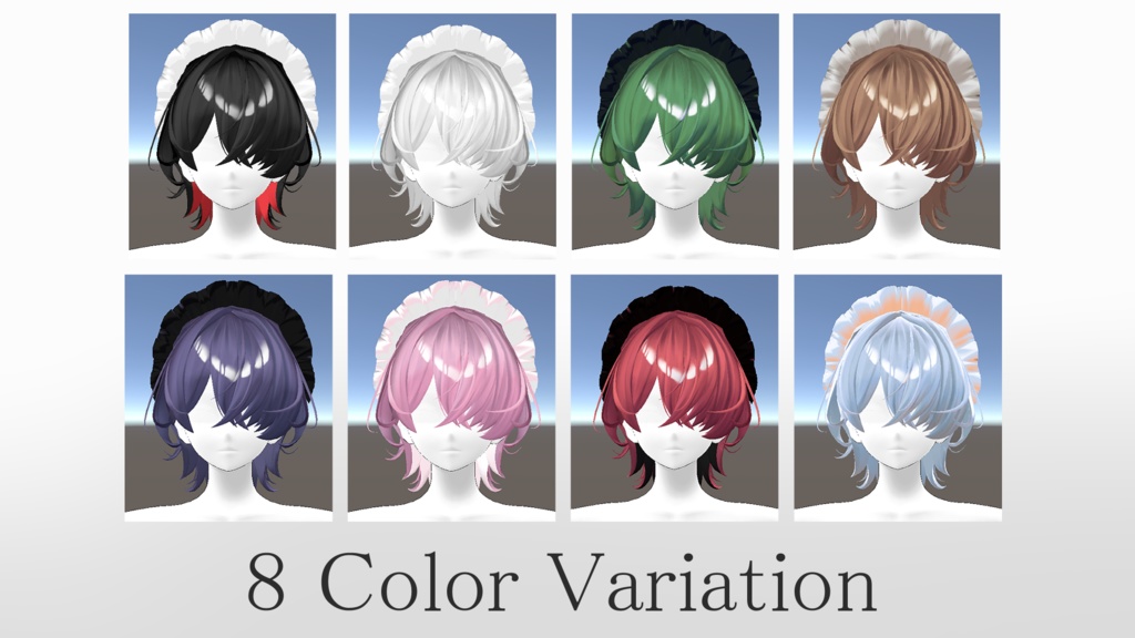 Mystery_Wolf【3Dヘアモデル】【VRchat】