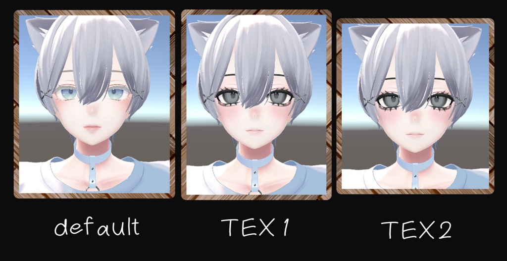 ゴシック風なメイクテクスチャ【VRChat】【Shinra】【森羅】 Beauty Gothic Makeup