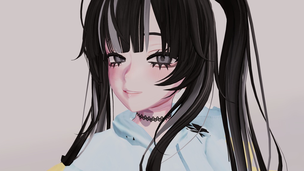 ゴシック風なメイクテクスチャ【VRChat】【Shinra】【森羅】 Beauty Gothic Makeup