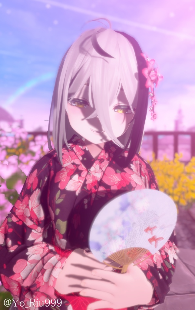 Darume_Long【3Dヘアモデル】【VRchat】