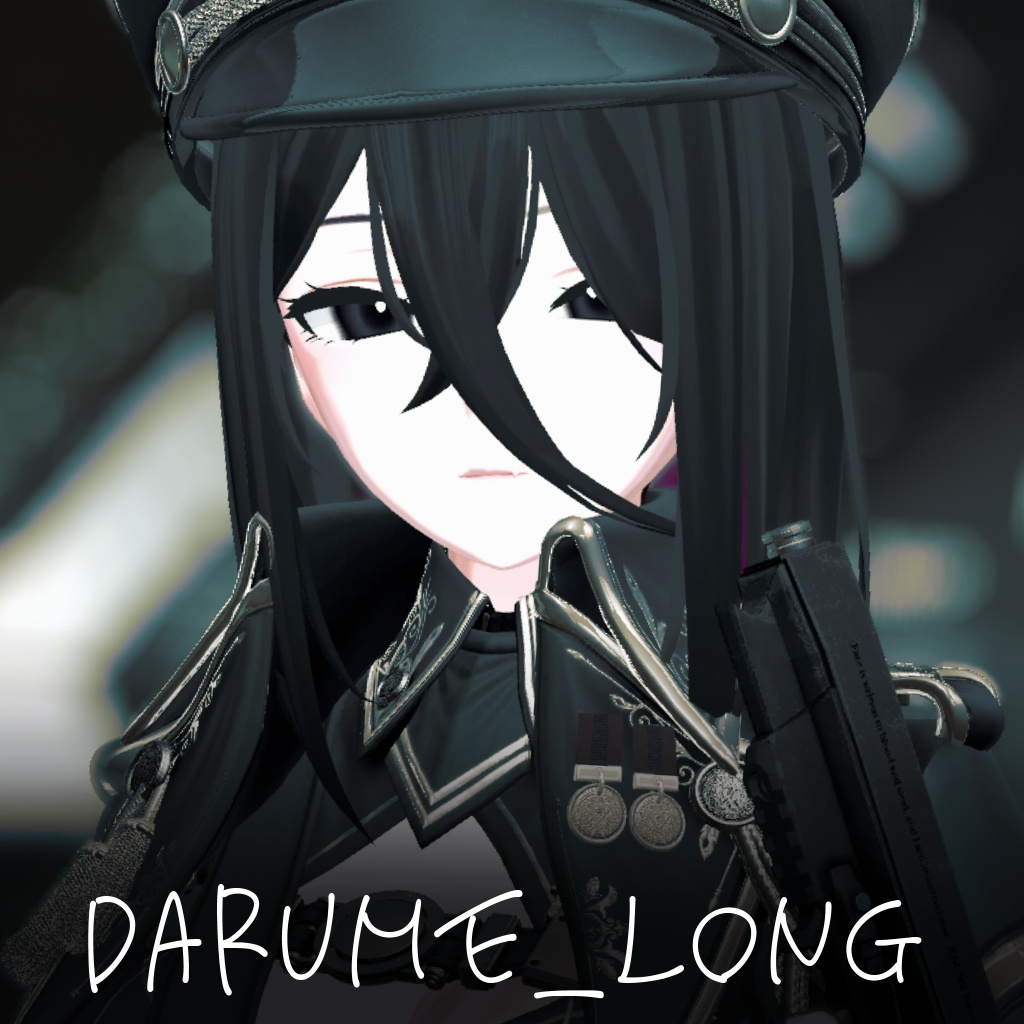 Darume_Long【3Dヘアモデル】【VRchat】