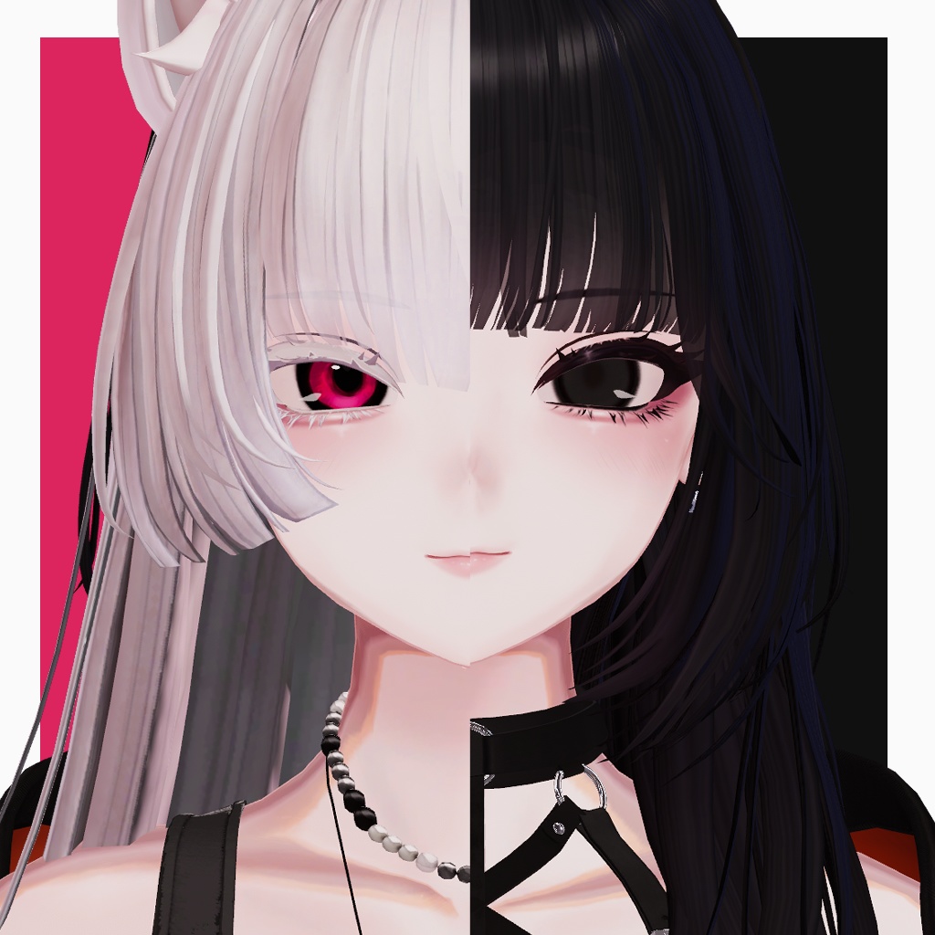 儚げな白メイク【しゅあん】【Shuan】【VRCHAT】Ephemeral white makeup