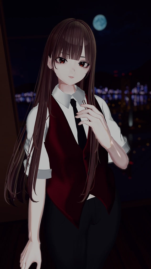 『Casino Dealer suit』カジノディーラー用スーツ【VRchat】【3D衣装モデル】【複数アバター対応】