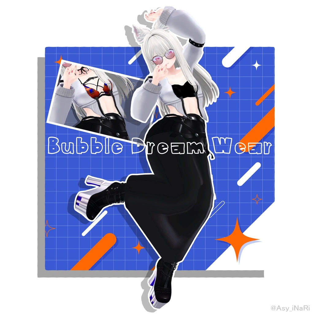 【12アバター対応】🫧Bubble Dream wear 🫧【VRCHAT】