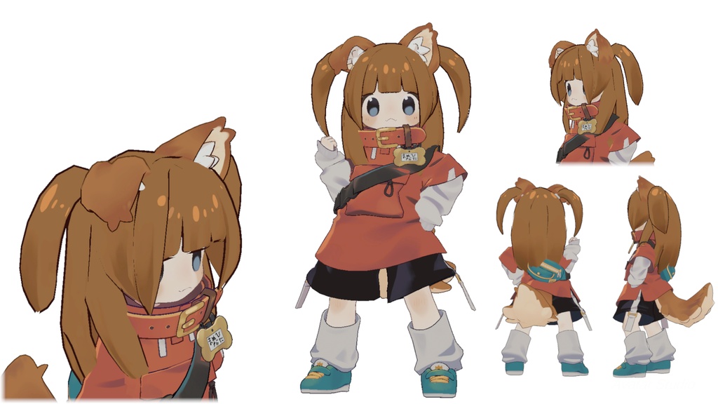 シンプルな汎用ツイン💫【MA対応】【VRchat】【まめひなた対応】