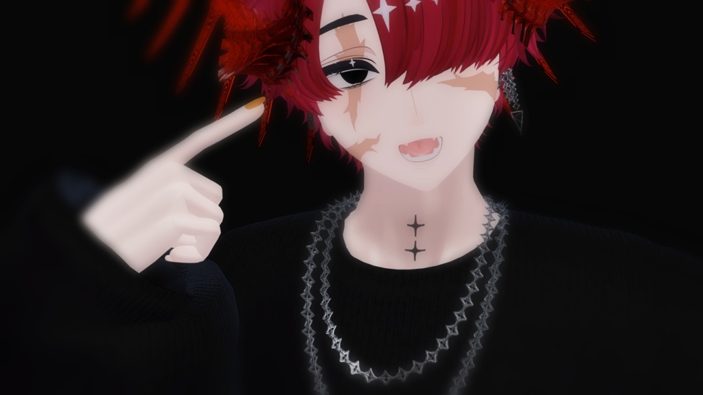 あの日の傷跡メイク【VRchat】『男性アバター対応』