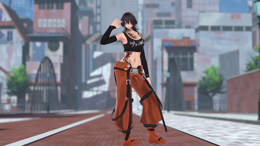 SALE✨ Full-throttle angler【VRChat向け3Dモデル】