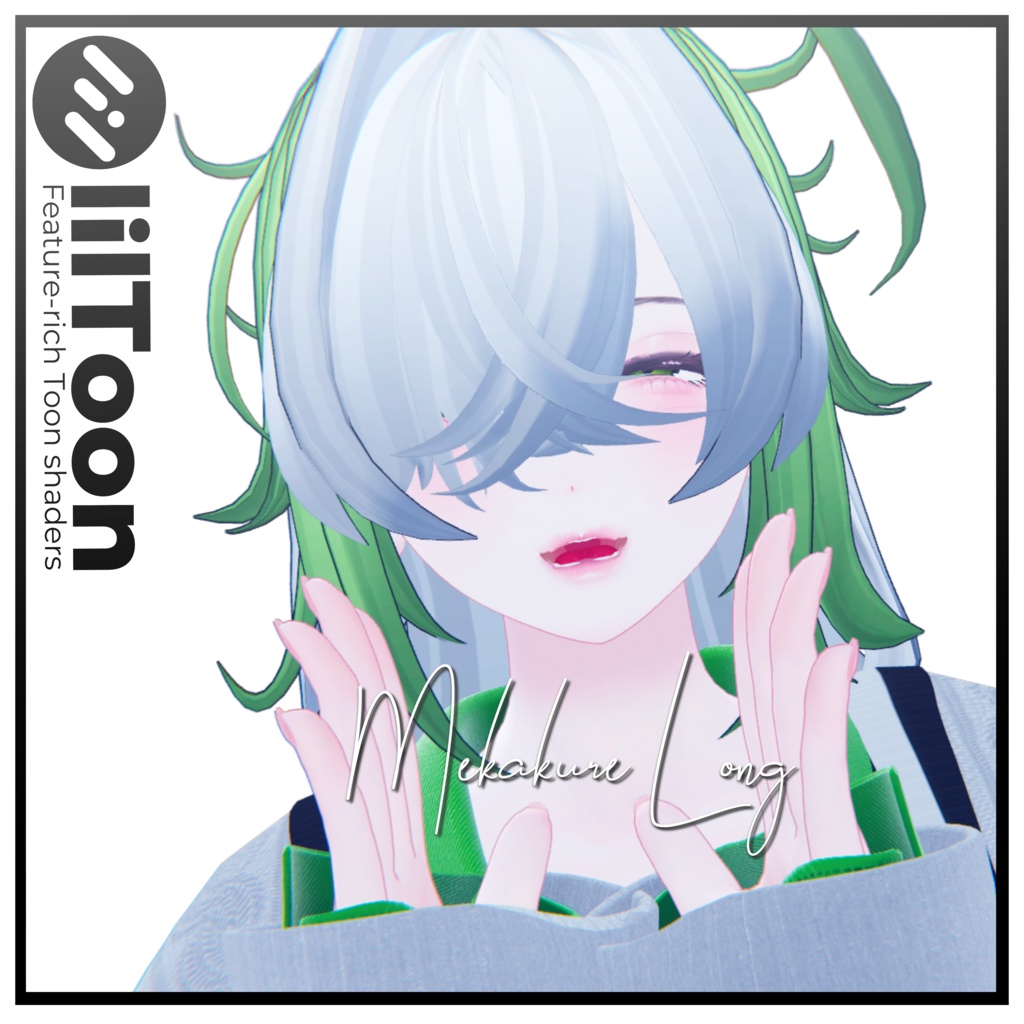 発売セール✨🖤メカクレロング🖤【3Dヘアモデル】【VRchat】