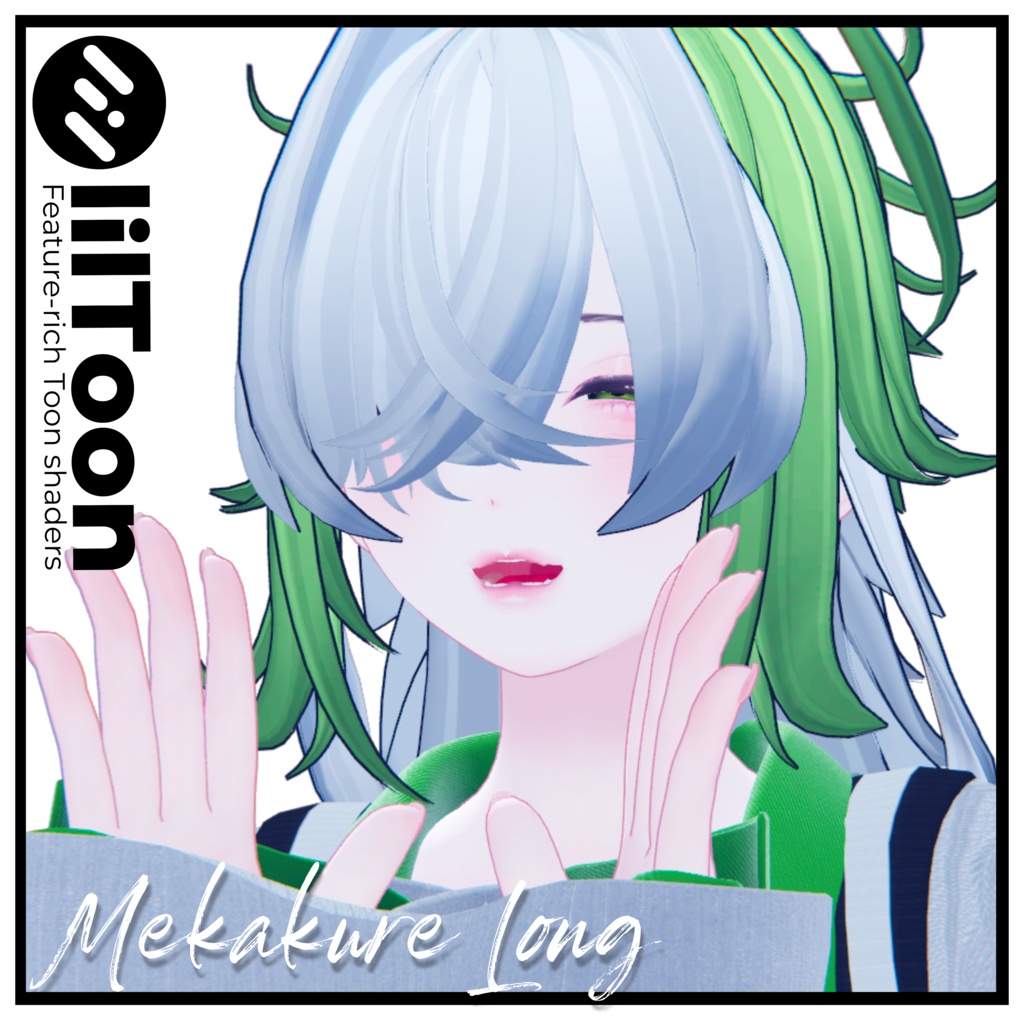 発売セール✨🖤メカクレロング🖤【3Dヘアモデル】【VRchat】