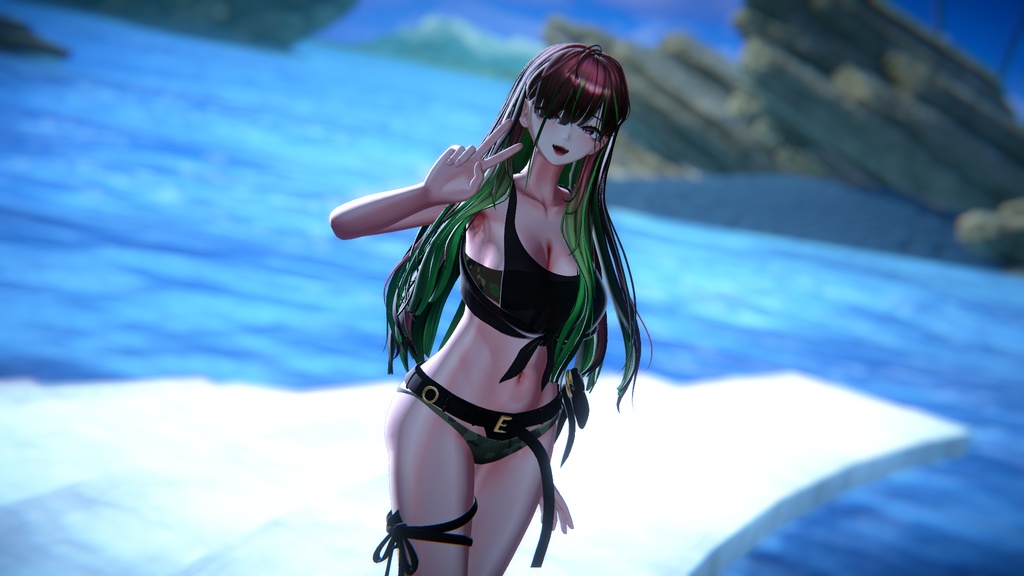 🐬○o。.Summer Pastel.。o○🐬【VRCHAT】『3Dアバター衣装』
