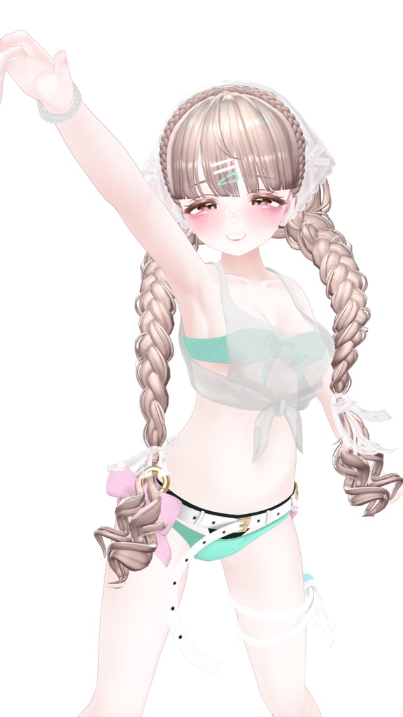 「発売セール✨」○o。.Summer Pastel.。o○【VRCHAT】『3Dアバター衣装』