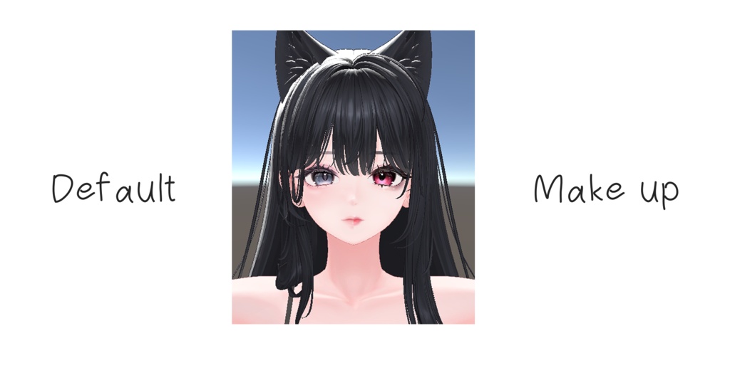 -🌹棘血ゴシックメイク🌹-【VRchat】【海咲対応】-Thorn Blood Gothic Makeup-