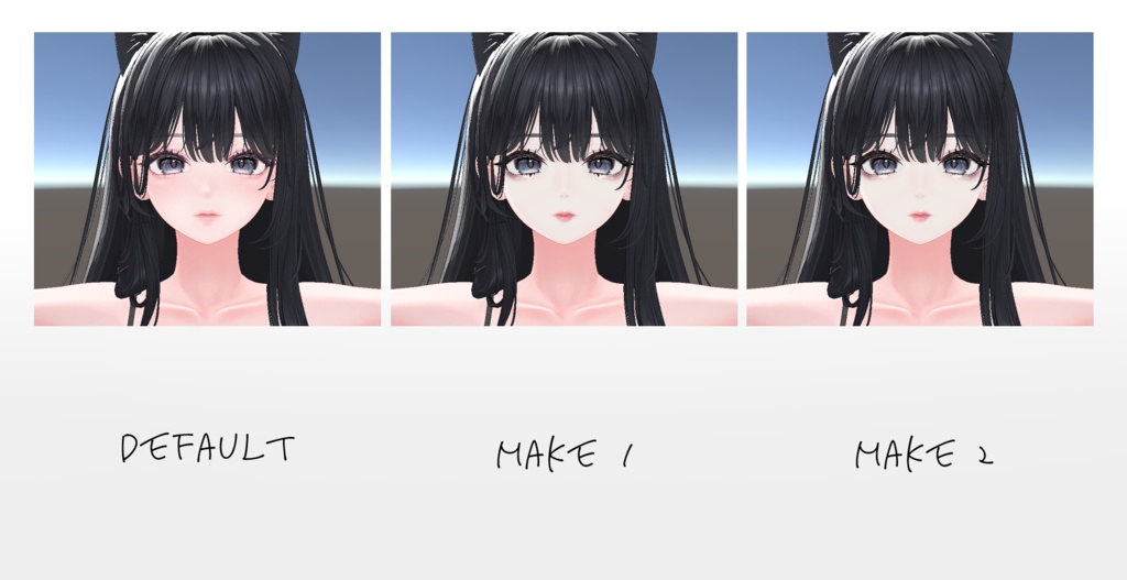 -🌹棘血ゴシックメイク🌹-【VRchat】【海咲対応】-Thorn Blood Gothic Makeup-