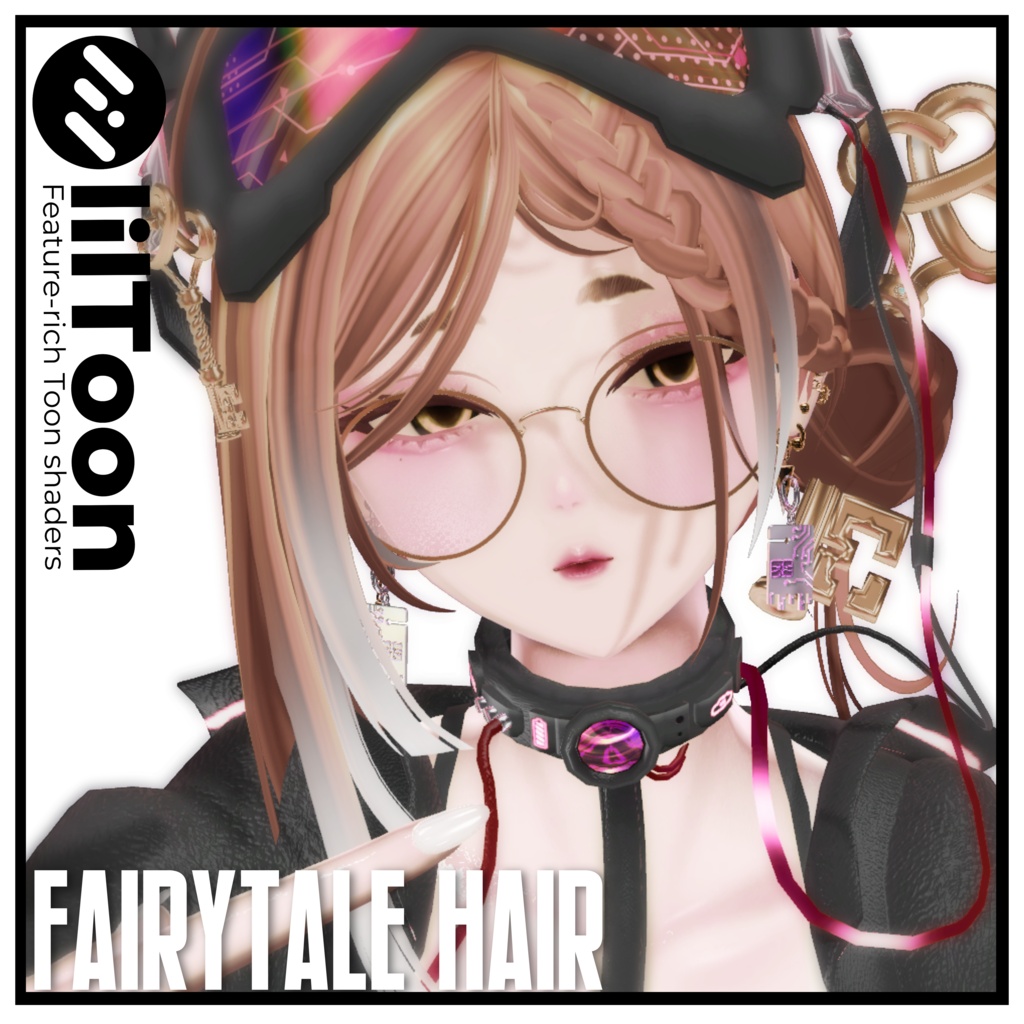 🔮おとぎ話ヘア🔮FairyTale Hair🔑【3Dヘアモデル】【VRchat】