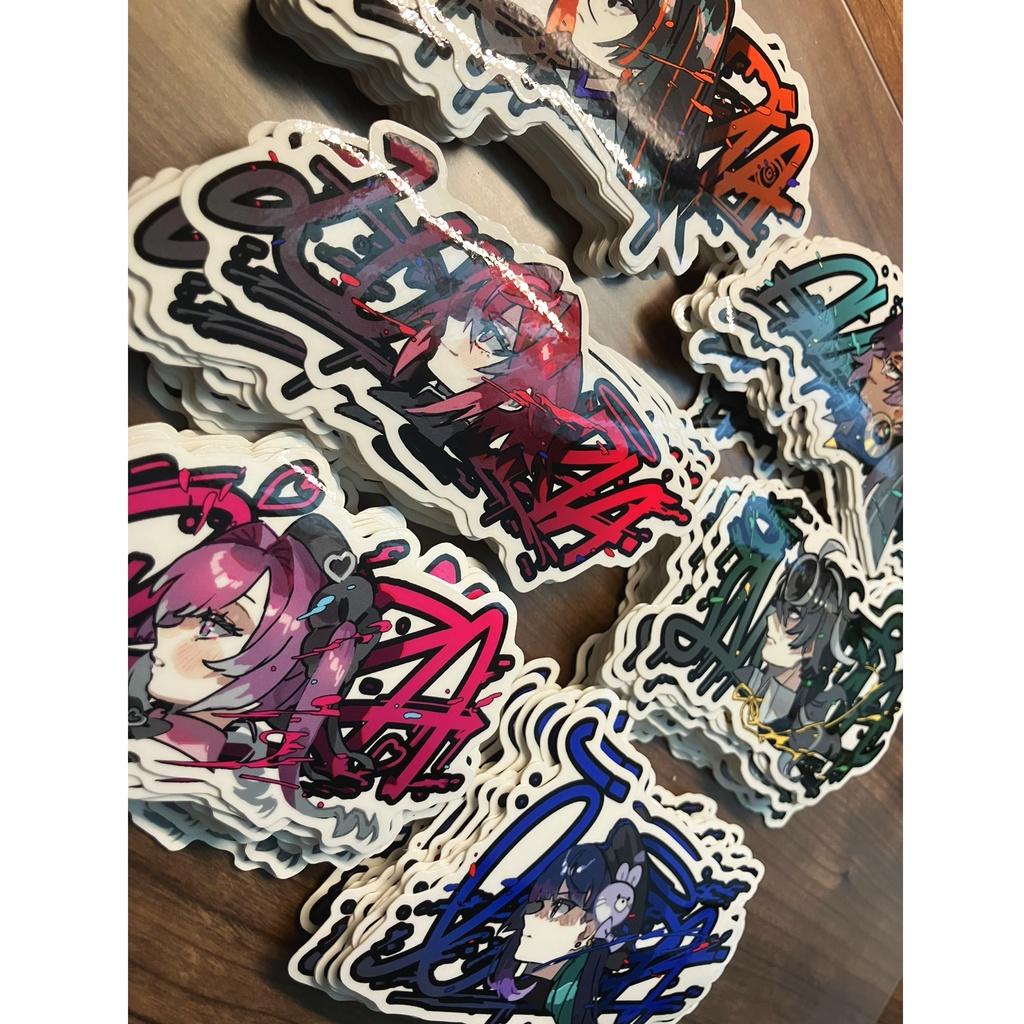 グラフィティ風ステッカー【7DD】