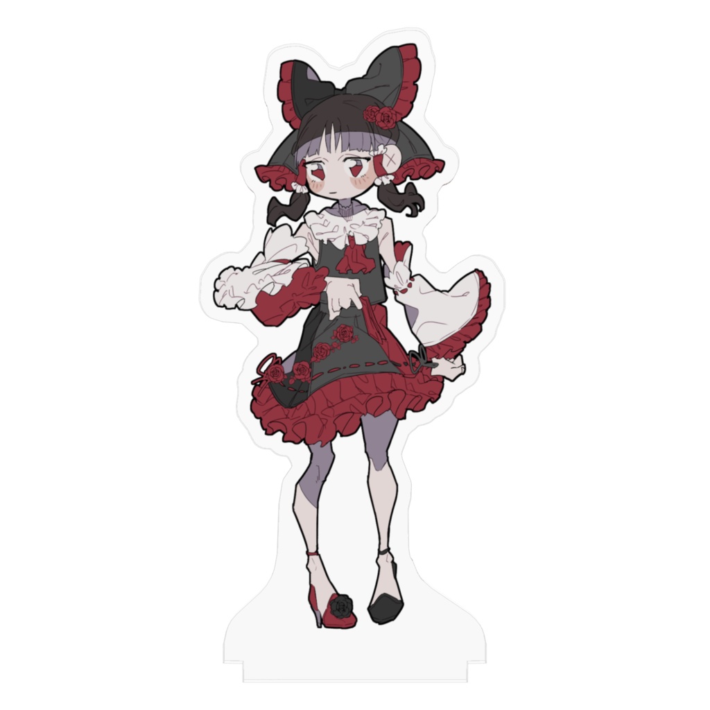 【東方project】博麗霊夢 black&red衣装 アクリルフィギュア