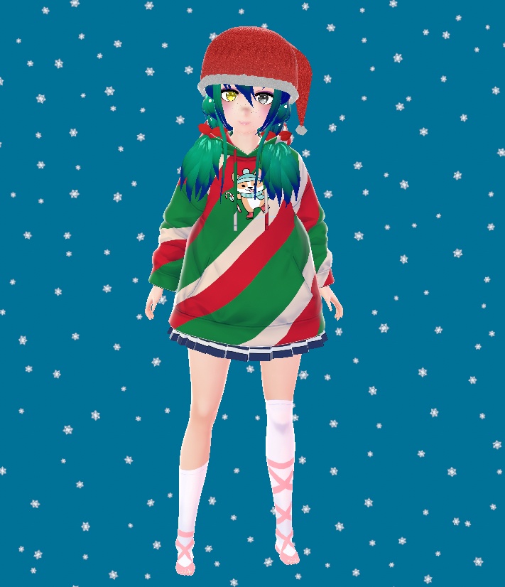 10 free Vroid Christmas Hoodies