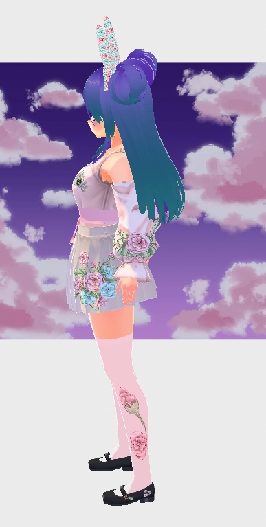 (Free)Flower girl Vroid (VRM file)