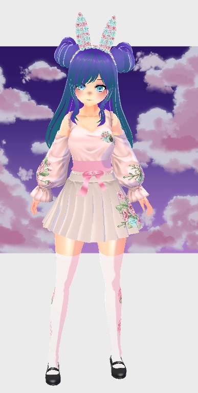 (Free)Flower girl Vroid (VRM file)