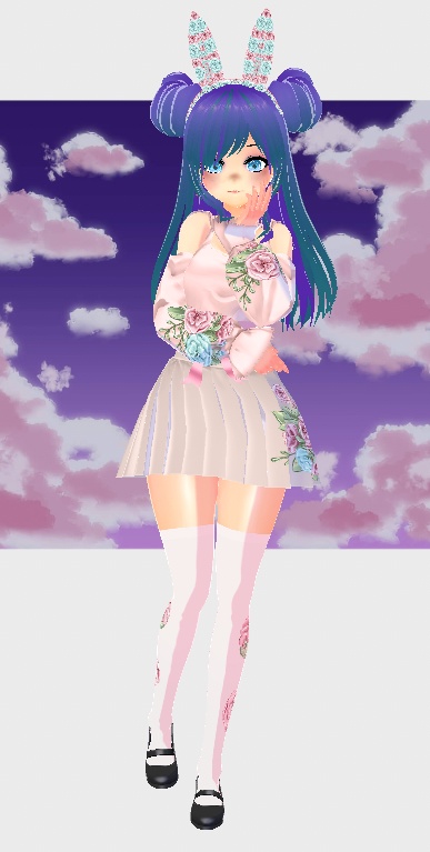 (Free)Flower girl Vroid (VRM file)