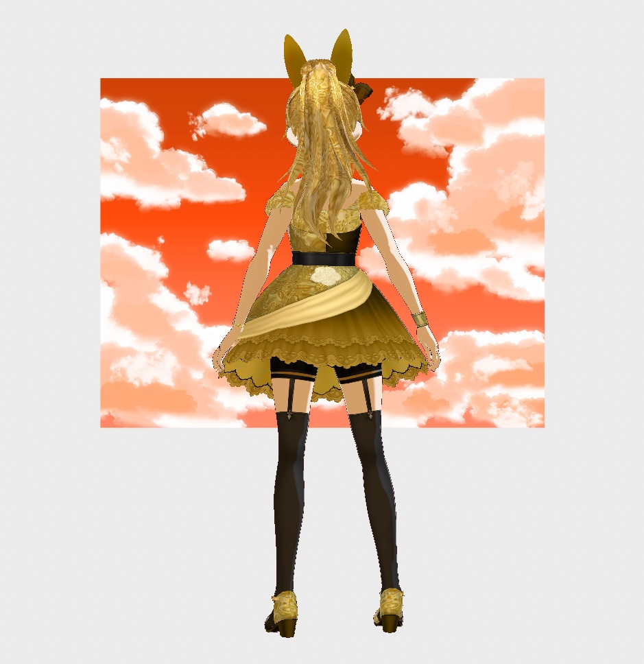 (Free) New Years Dress (Vroid Stable Version)
