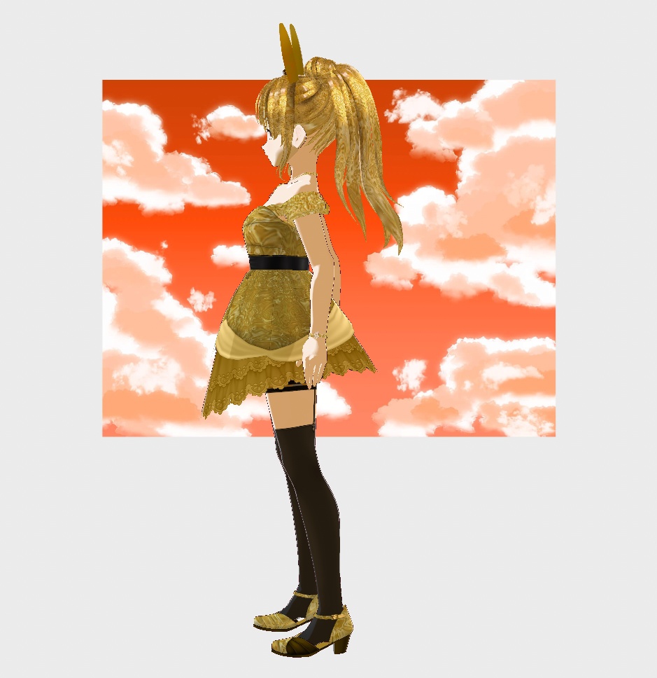 (Free) New Years Dress (Vroid Stable Version)