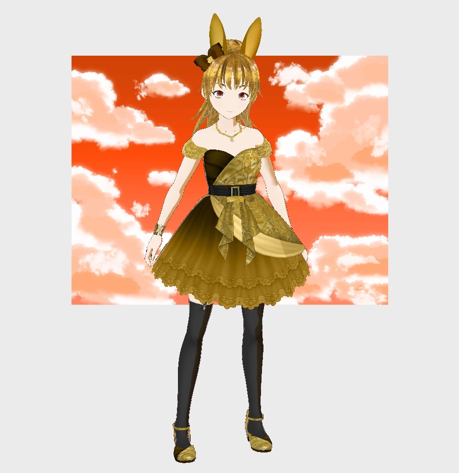 (Free) New Years Dress (Vroid Stable Version)