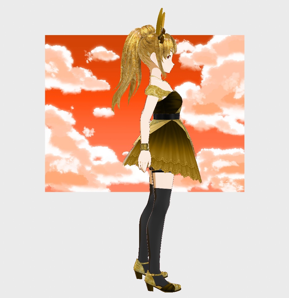 (Free) New Years Dress (Vroid Stable Version)