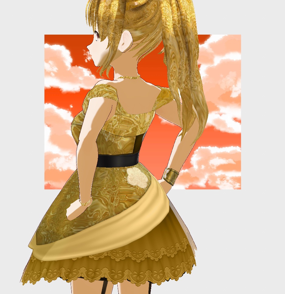(Free) New Years Dress (Vroid Stable Version)