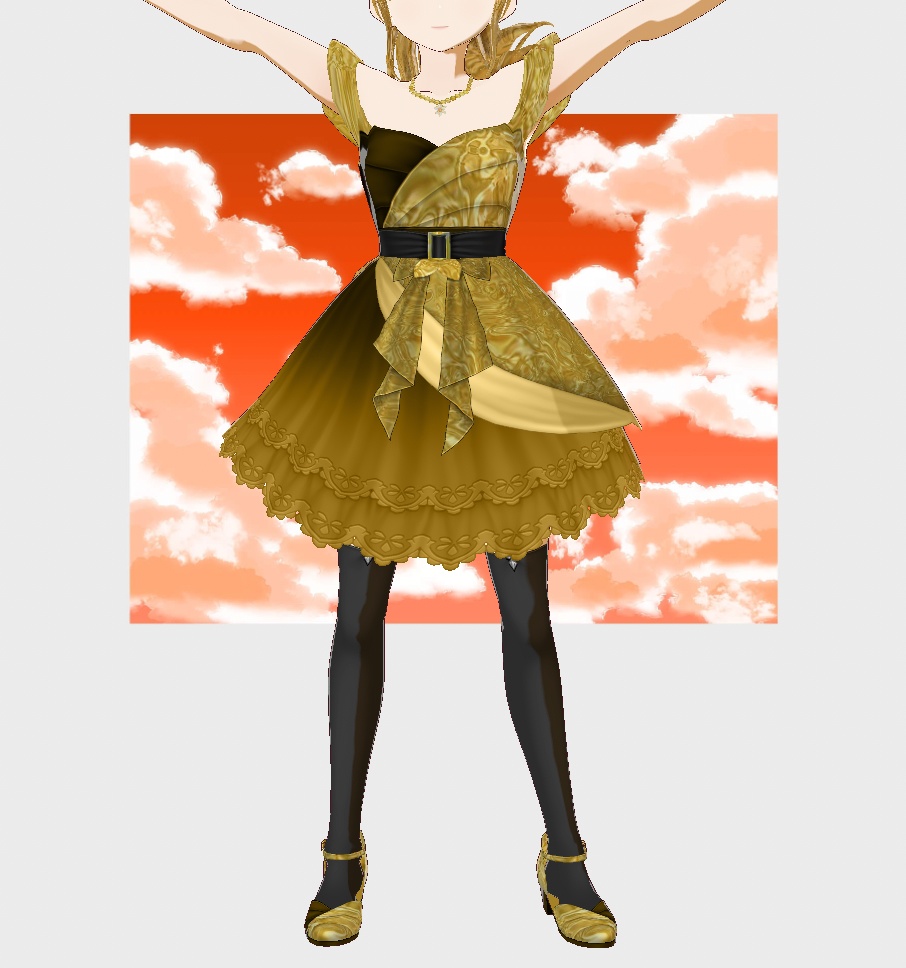 (Free) New Years Dress (Vroid Stable Version)