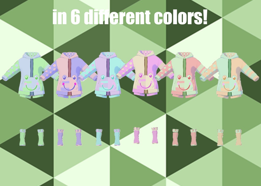 (Free) Frog Outfit (Vroid Stable Version)