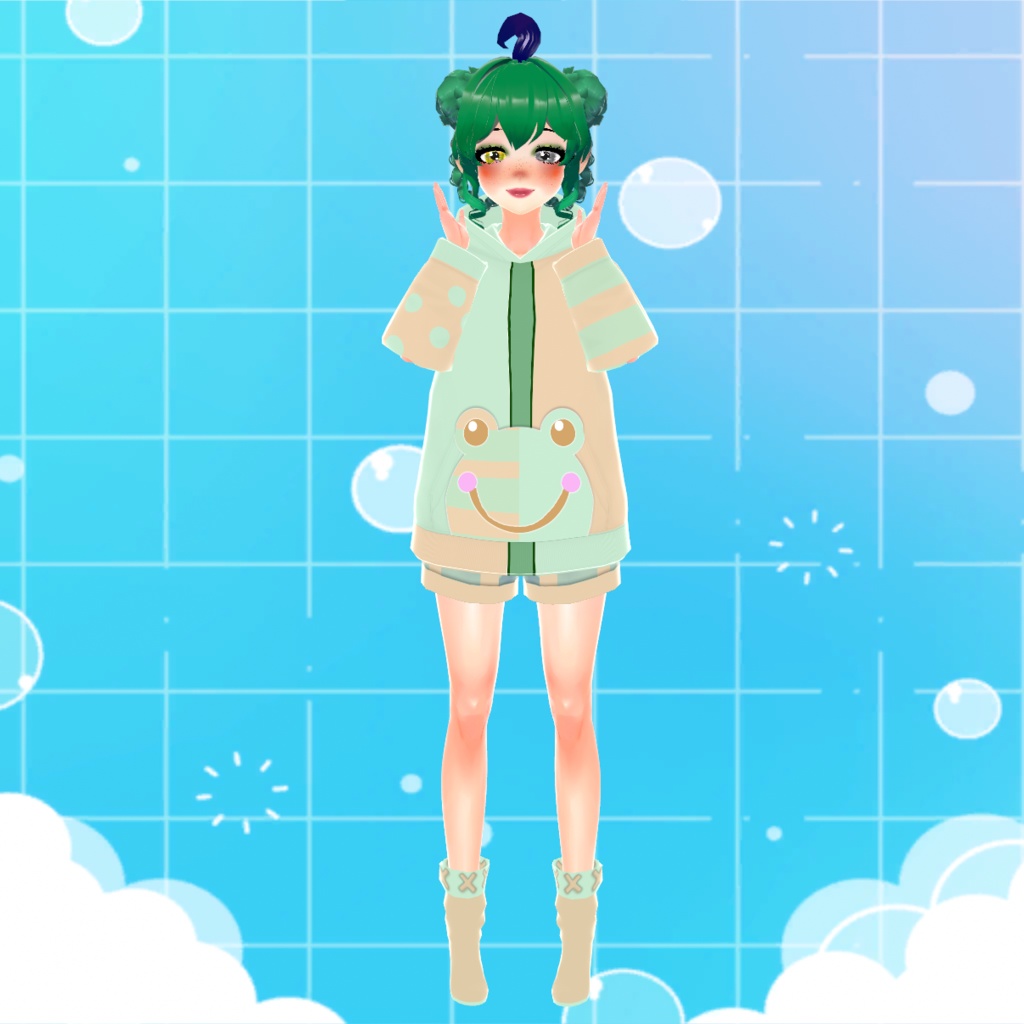 (Free) Frog Outfit (Vroid Stable Version) 