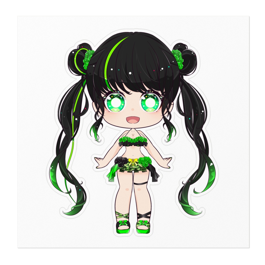 かずりんステッカー(水着)