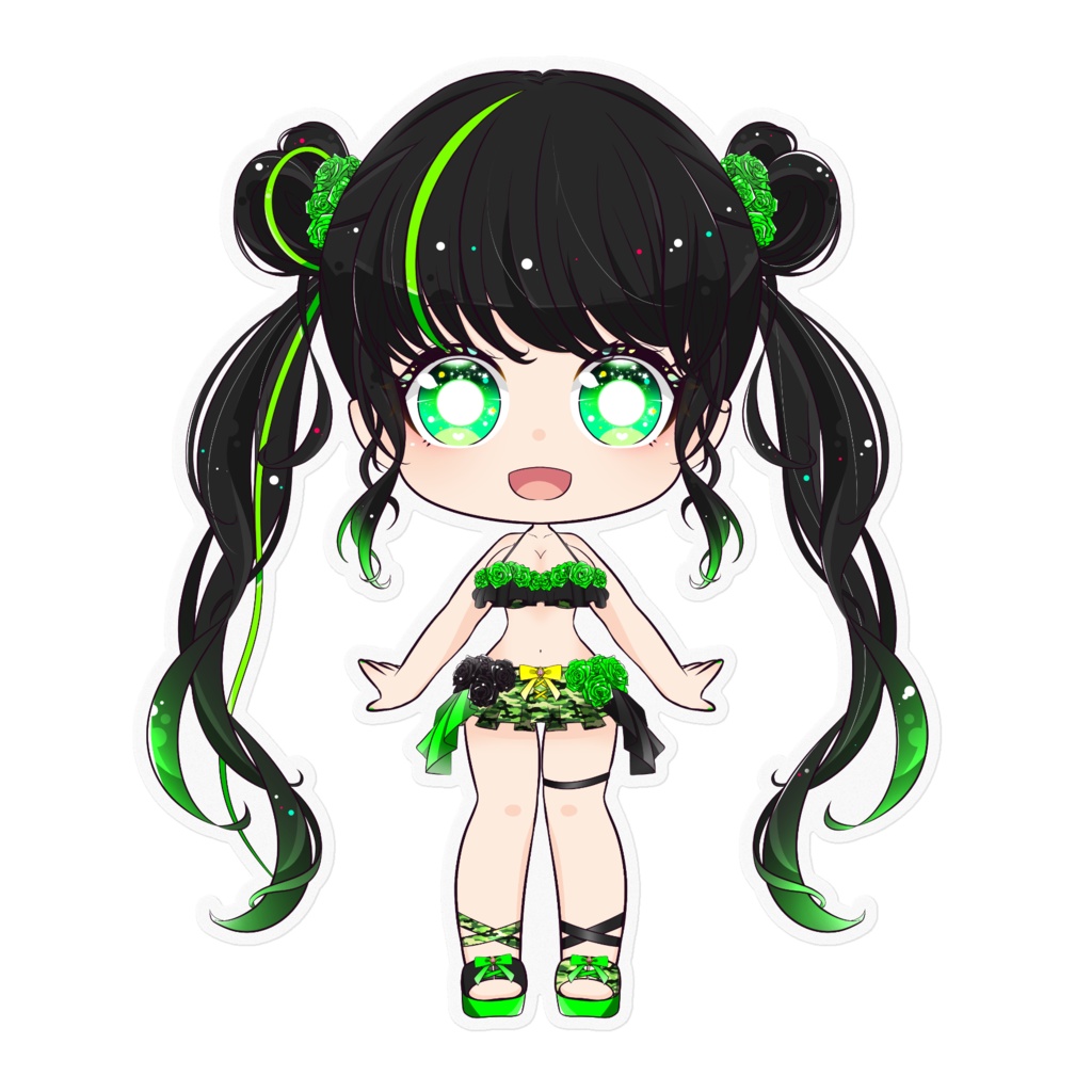 かずりんステッカー（水着）