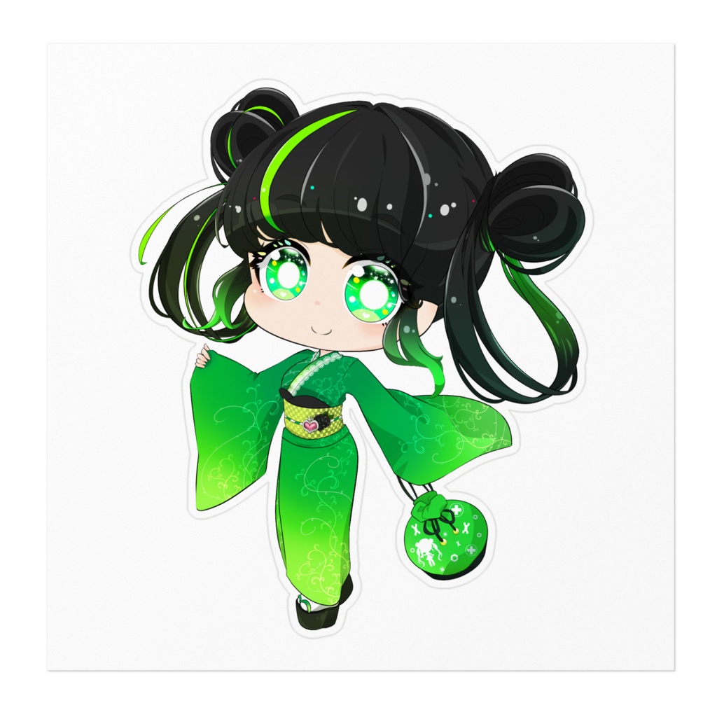 かずりんステッカー(浴衣)