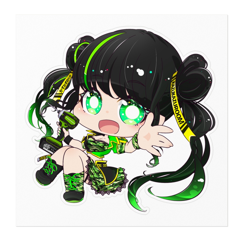 かずりんステッカー