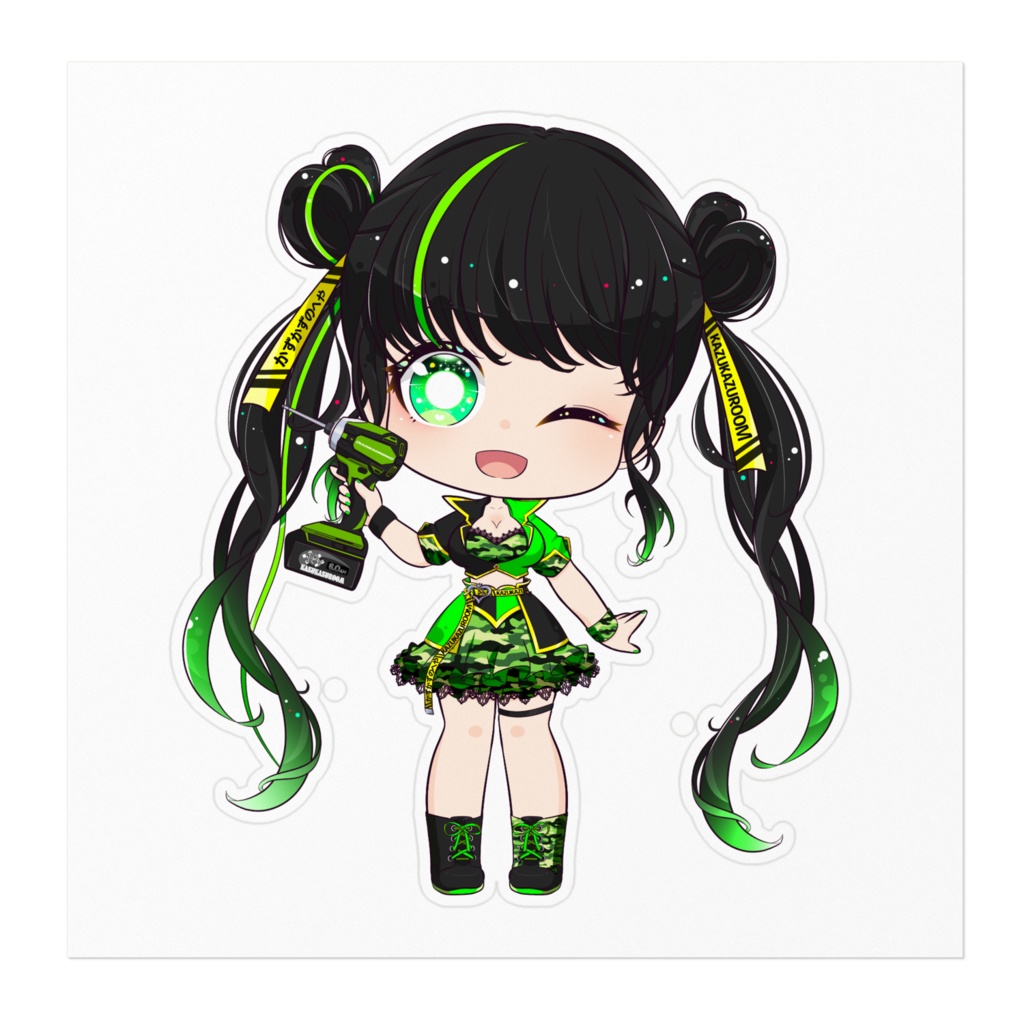 かずりんステッカー