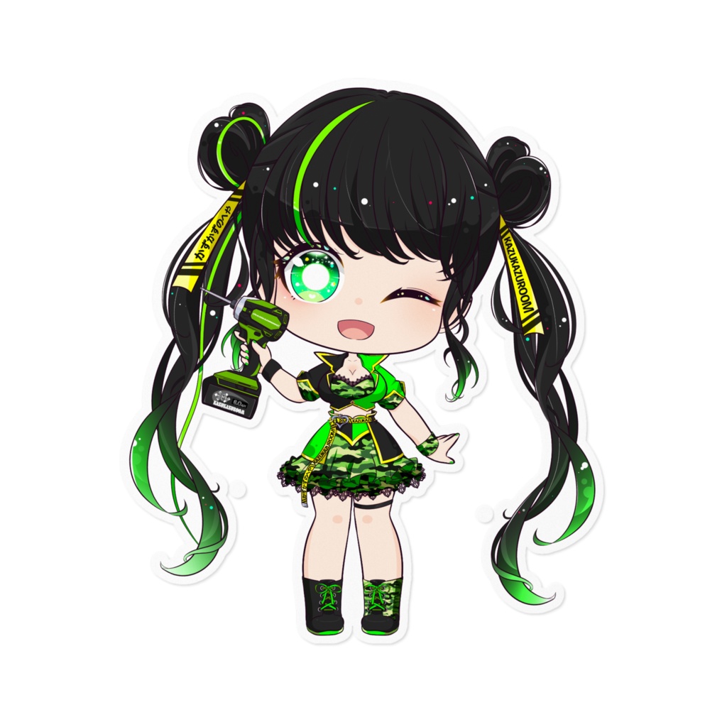 かずりんステッカー