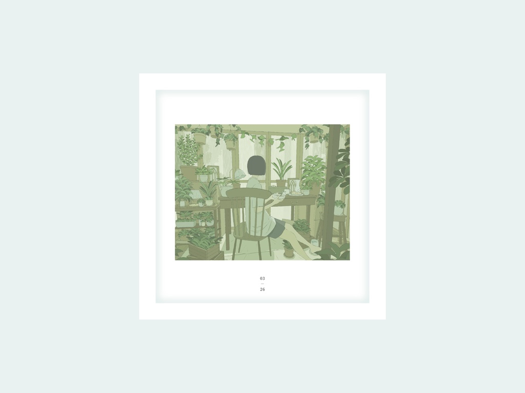 額装飾「3月26日」