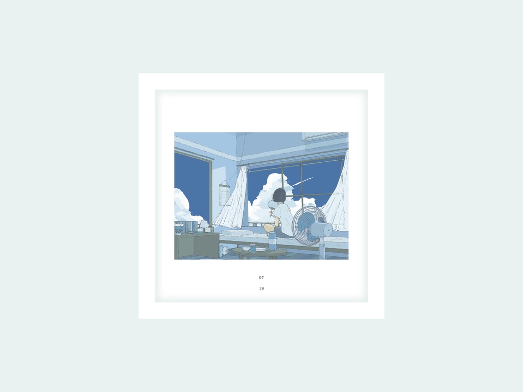 額装飾「7月19日」