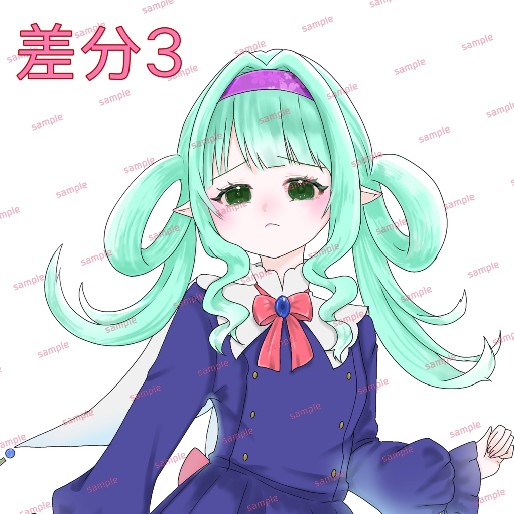 エルフの女の子立ち絵