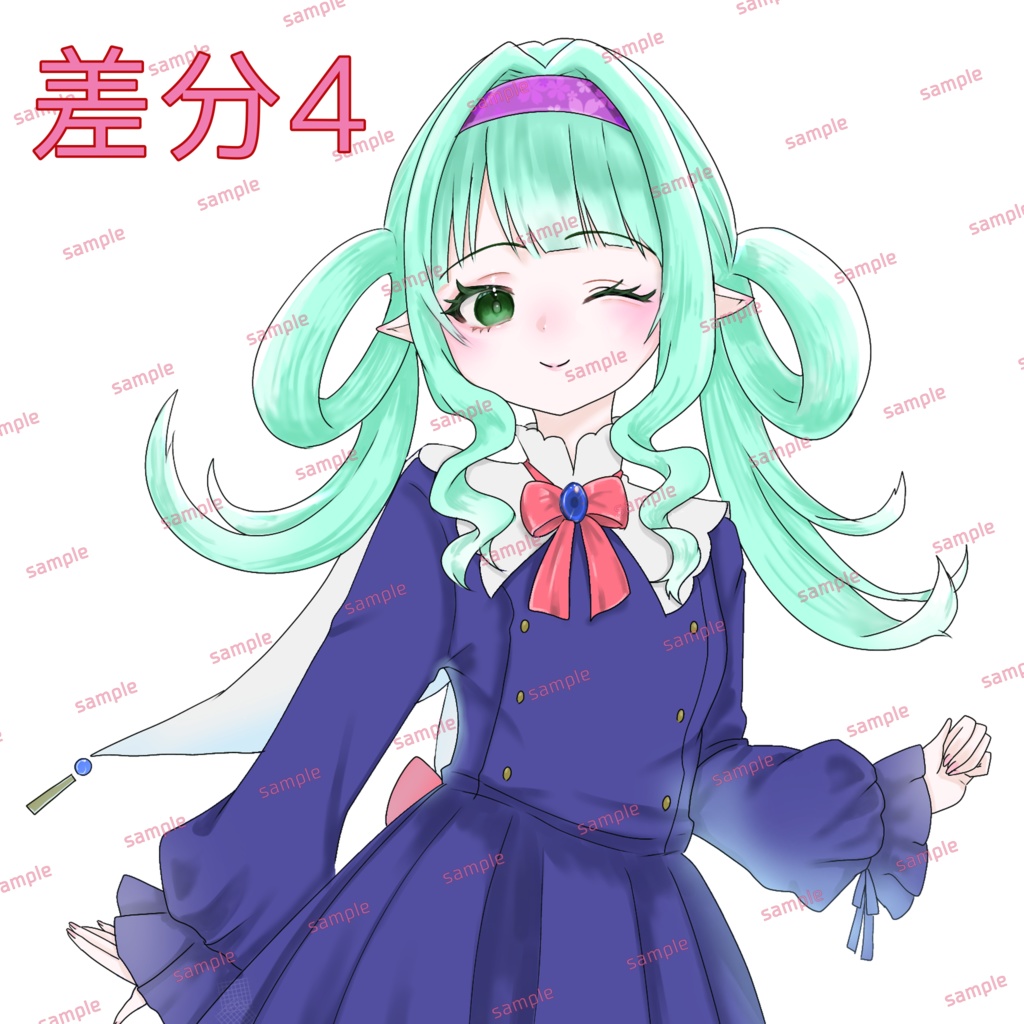 エルフの女の子立ち絵