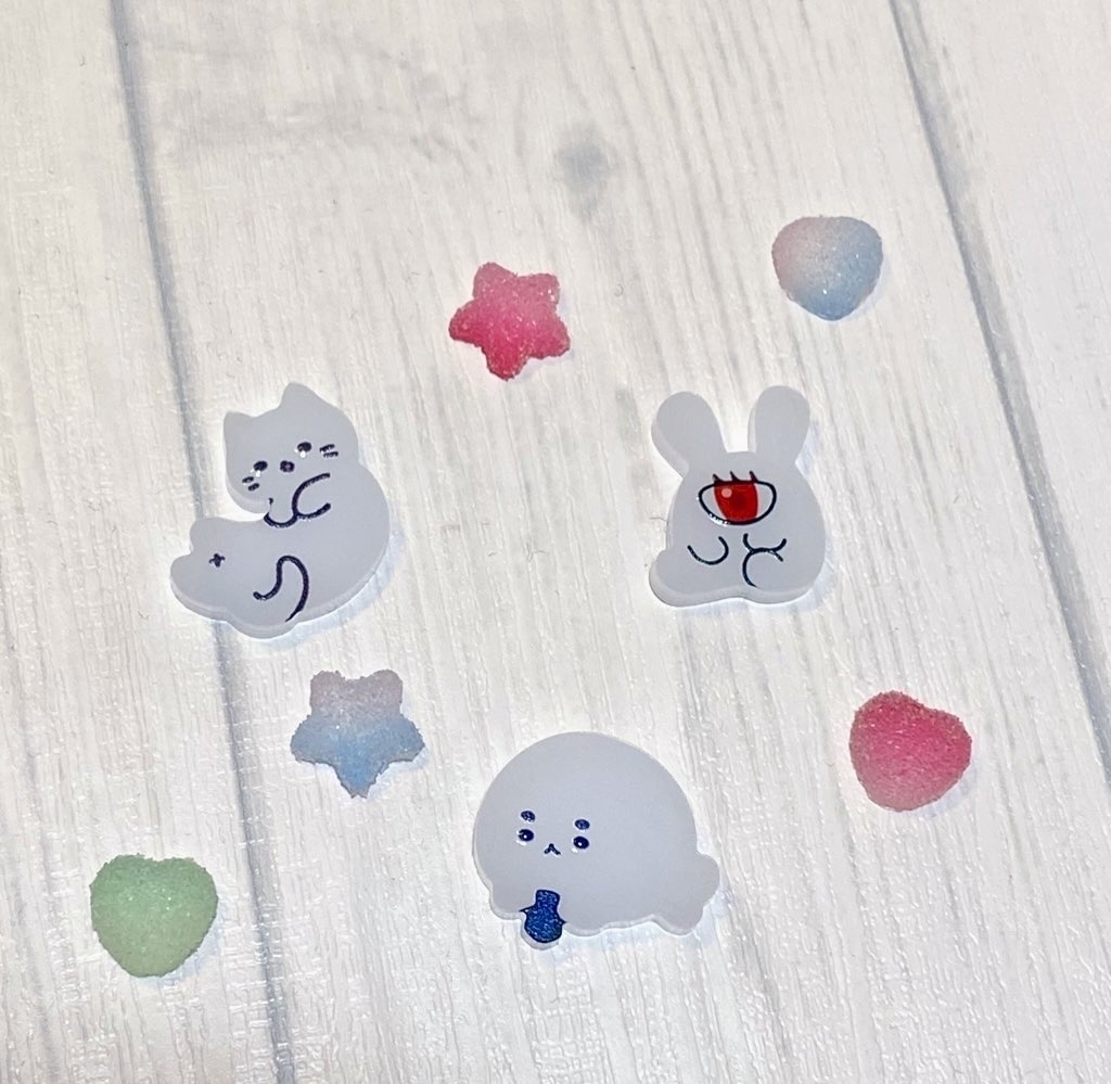 アニマルアクリルおはじき