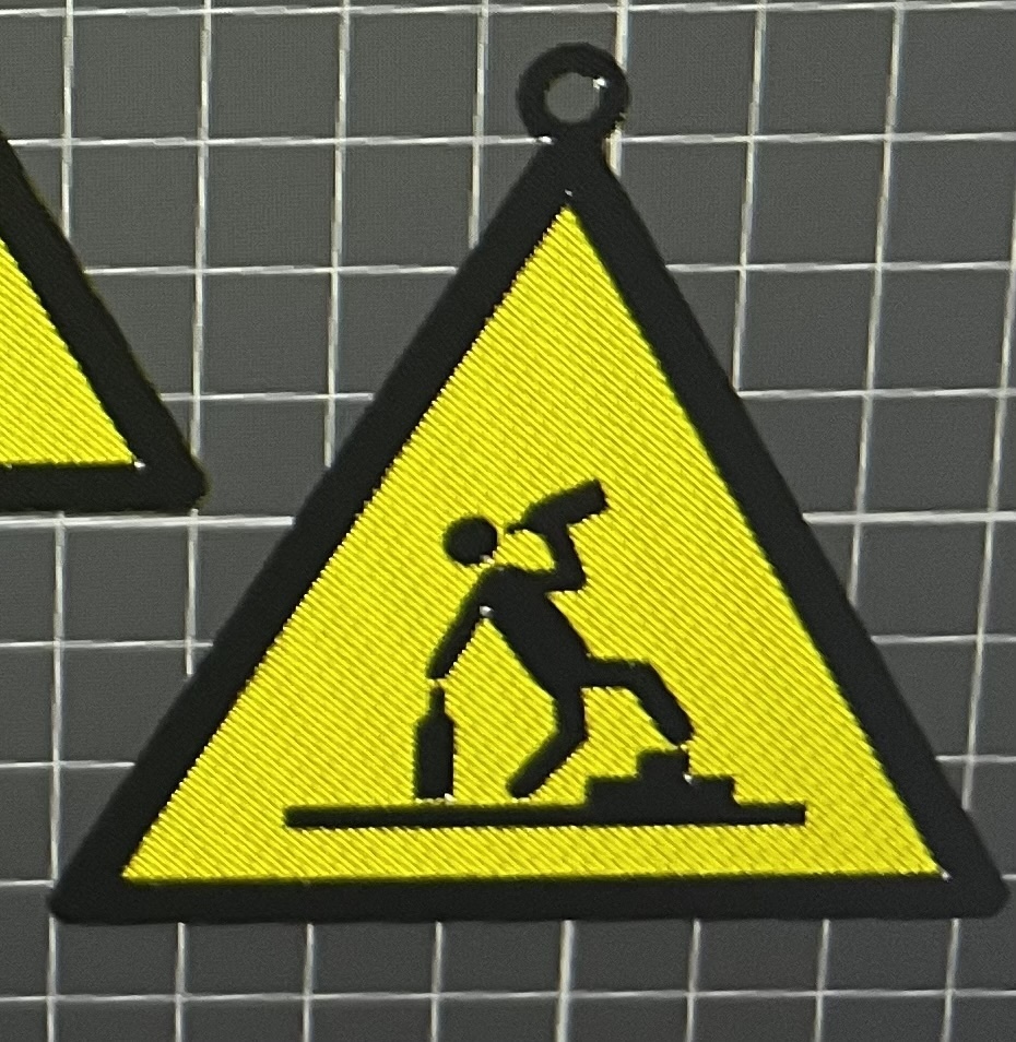 ISO警告マーク⚠️他 キーホルダー