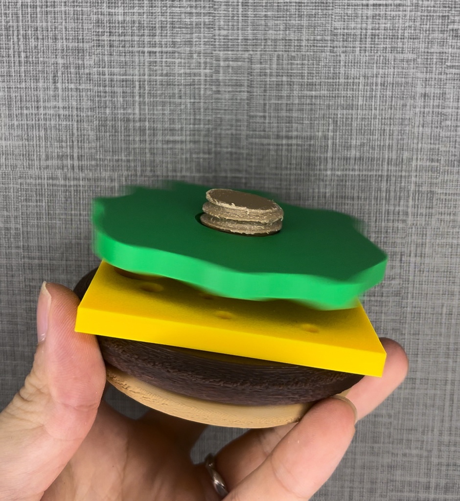 ハンバーガーのネジ知育玩具